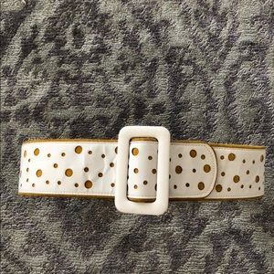 Christian Dior vintage white WSU’s belt